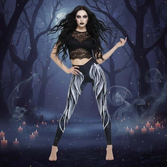 Angel Wings Leggings Sorceress Sanctuary