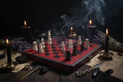 Antique Chess - Sorceress Sanctuary Red