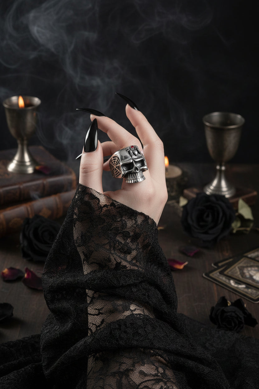 Antique Skeleton Ring - Sorceress Sanctuary