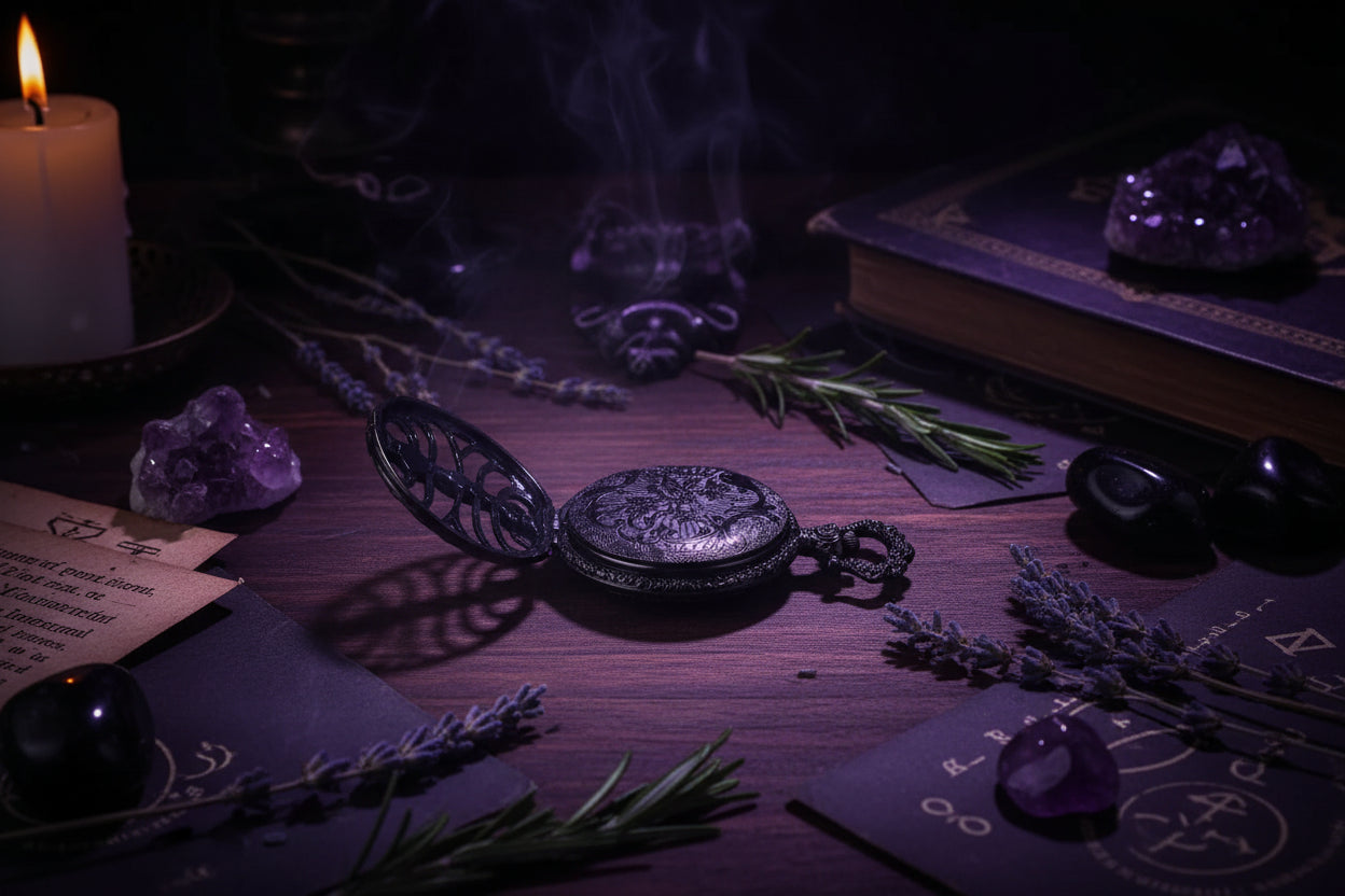 Antique Skeleton Watch - Sorceress Sanctuary Black-Bronze