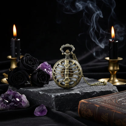 Antique Skeleton Watch - Sorceress Sanctuary Black-Bronze