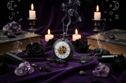 Antique Skeleton Watch - Sorceress Sanctuary Black-Bronze