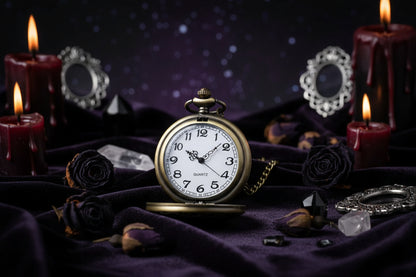 Antique Skull Watch - Sorceress Sanctuary Bronze