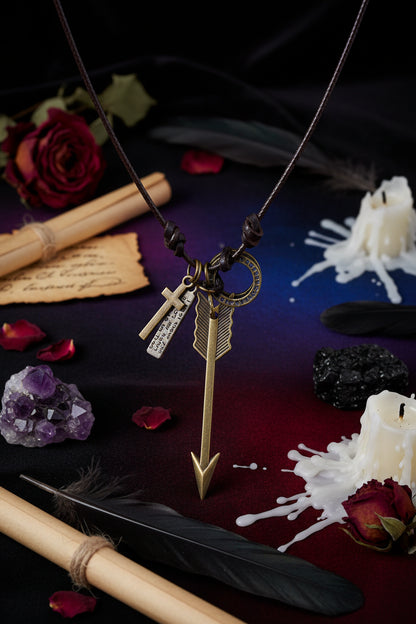 Arrow Guidance Necklace - Sorceress Sanctuary Ancient silver-BRONZE