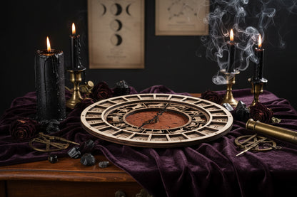 Astronomical Clock - Sorceress Sanctuary Wood / 30cm