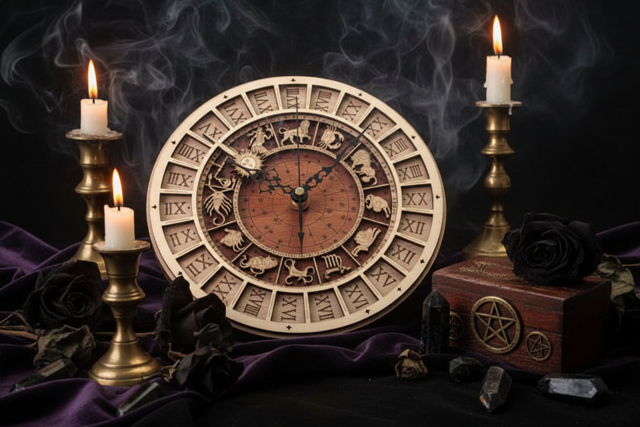 Astronomical Clock - Sorceress Sanctuary Wood / 30cm