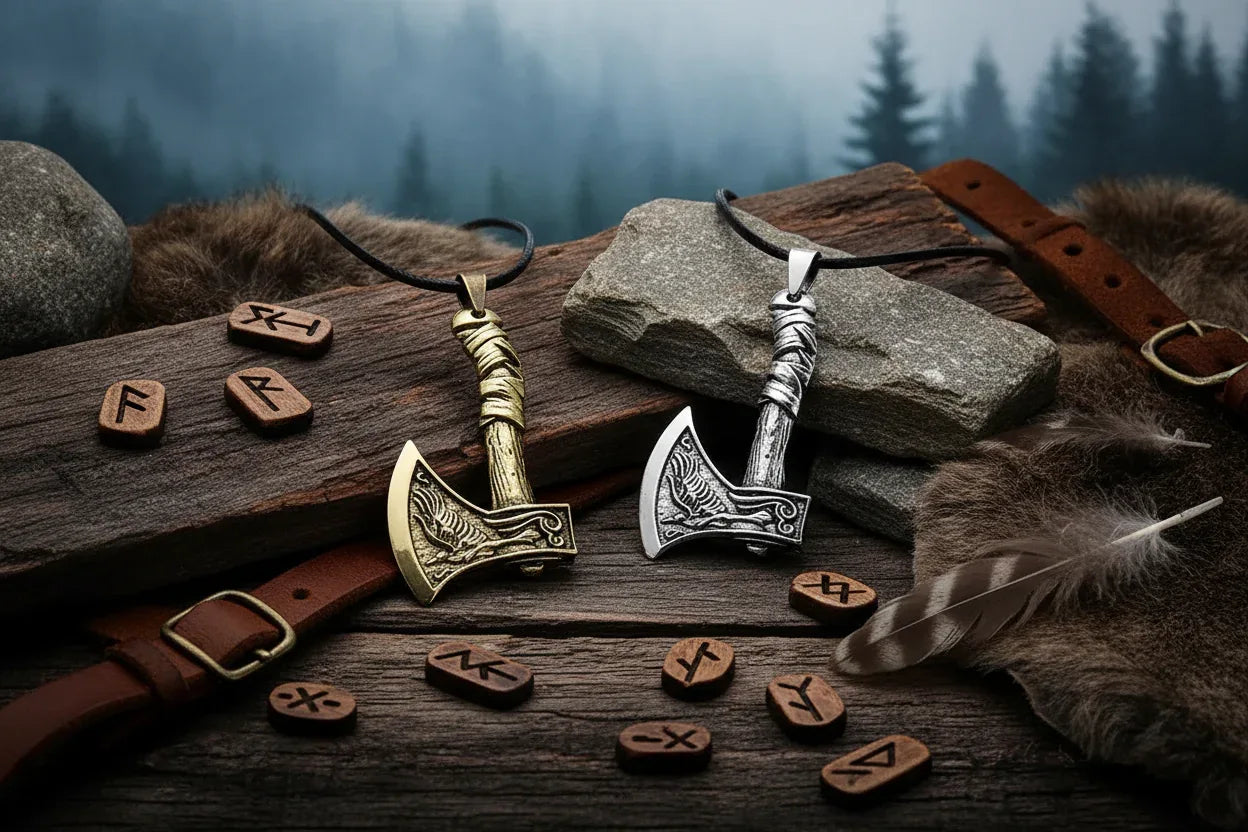 Axe Necklace - Sorceress Sanctuary Silver-Gold