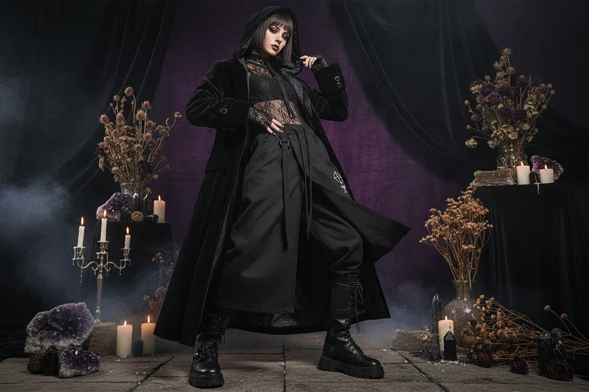 Baggy Wiccan Pants - Sorceress Sanctuary Black / L-Black / M-Black / XL