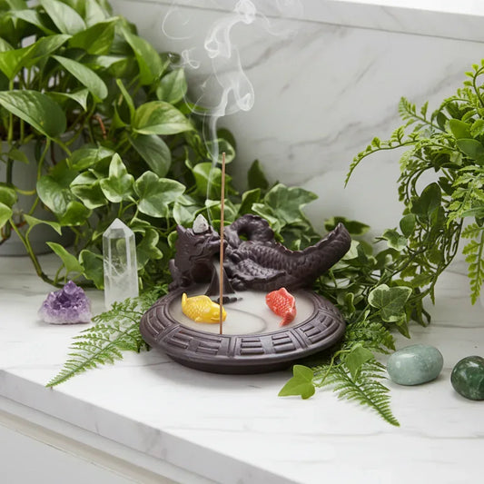 Balance Incense Burner - Sorceress Sanctuary Qinglong White Tiger-Fish dragon