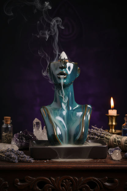 Beauty Incense Burner - Sorceress Sanctuary Black-Blue
