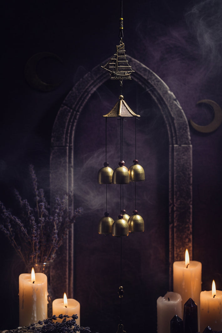 2-Layer 6-Bell Wind Chime Wall Decor Sorceress Sanctuary