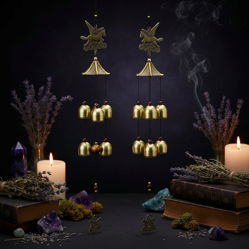 2-Layer 6-Bell Wind Chime Wall Decor Sorceress Sanctuary