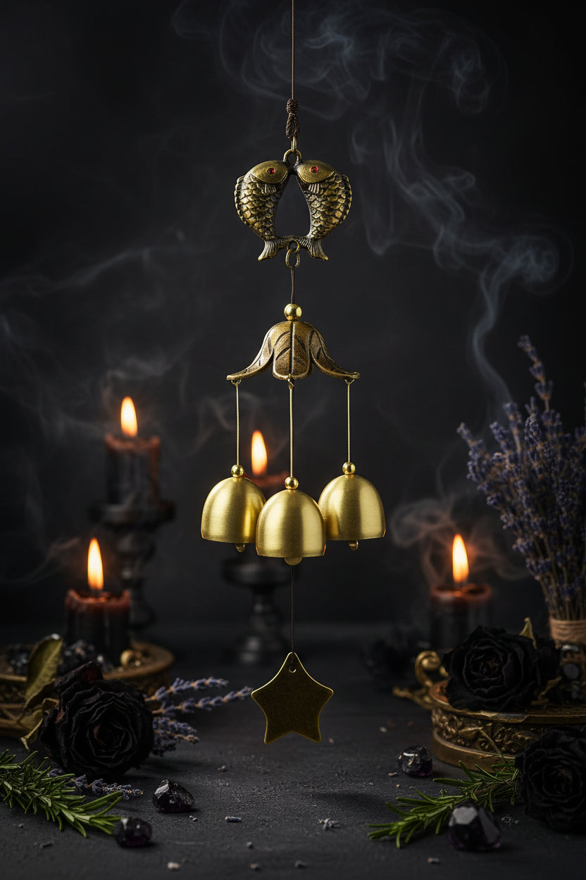 2-Layer 6-Bell Wind Chime Wall Decor Sorceress Sanctuary