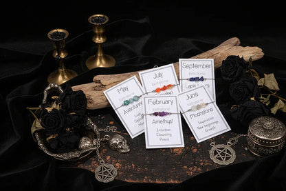 Birthstone Bracelet - Sorceress Sanctuary January-February-March-April-May