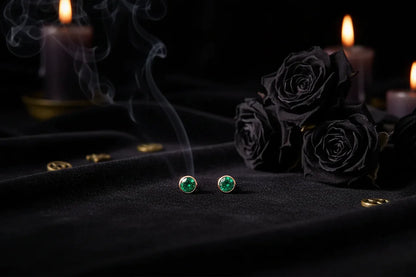 Birthstone Earrings - Sorceress Sanctuary Rose Gold / March-Gold / January-Rose Gold / January-Steel / January-Gold / June