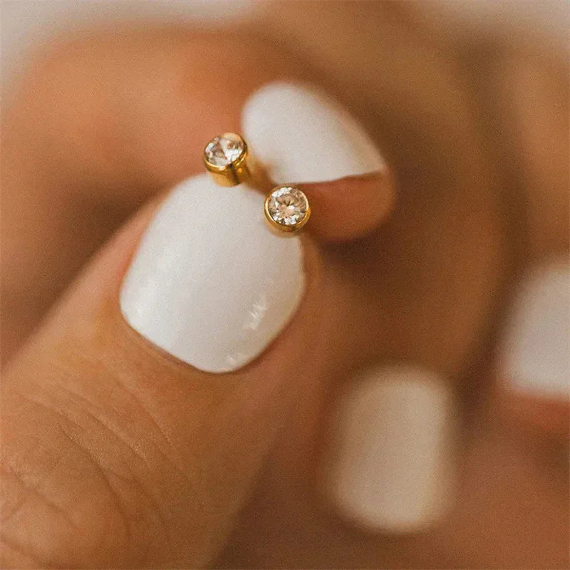 Birthstone Earrings - Sorceress Sanctuary Rose Gold / March-Gold / January-Rose Gold / January-Steel / January-Gold / June