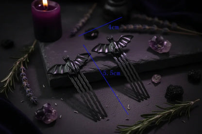 Black Bat Hairpin - Sorceress Sanctuary Black