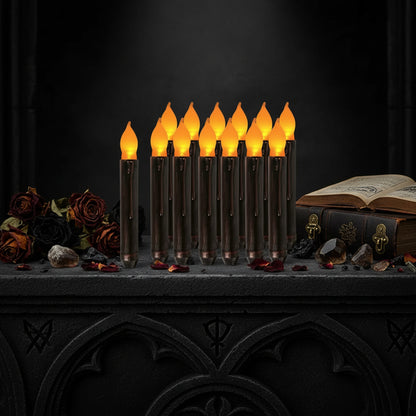 Black Long Candles - Sorceress Sanctuary Yellow / 12pcs