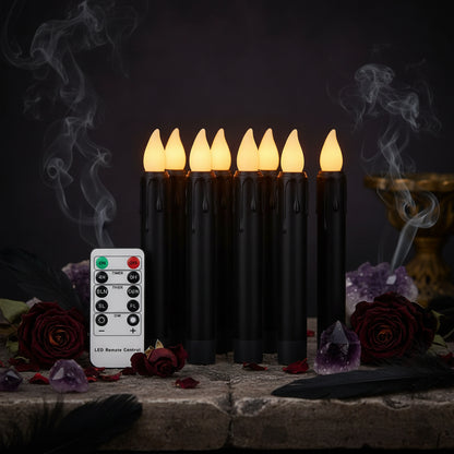 Black Long Candles - Sorceress Sanctuary Yellow / 12pcs