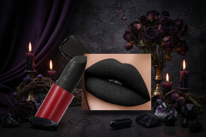 Black Matte Lipstick - Sorceress Sanctuary Black / 1pc