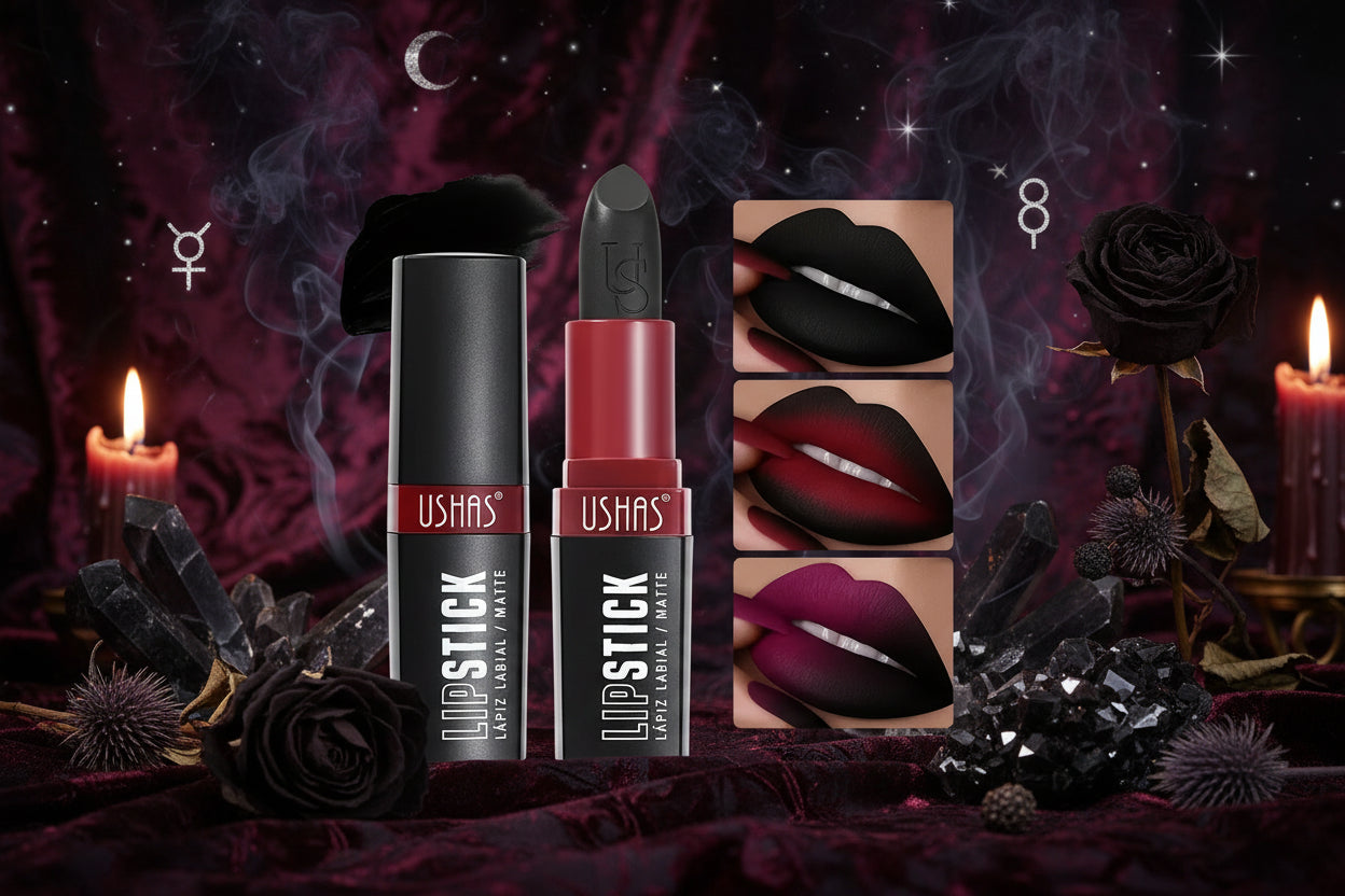 Black Matte Lipstick - Sorceress Sanctuary Black / 1pc