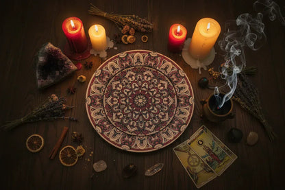 Bohemian Mystic Rug - Sorceress Sanctuary Shape 1 / 100cm*100cm-Shape 2 / 100cm*100cm