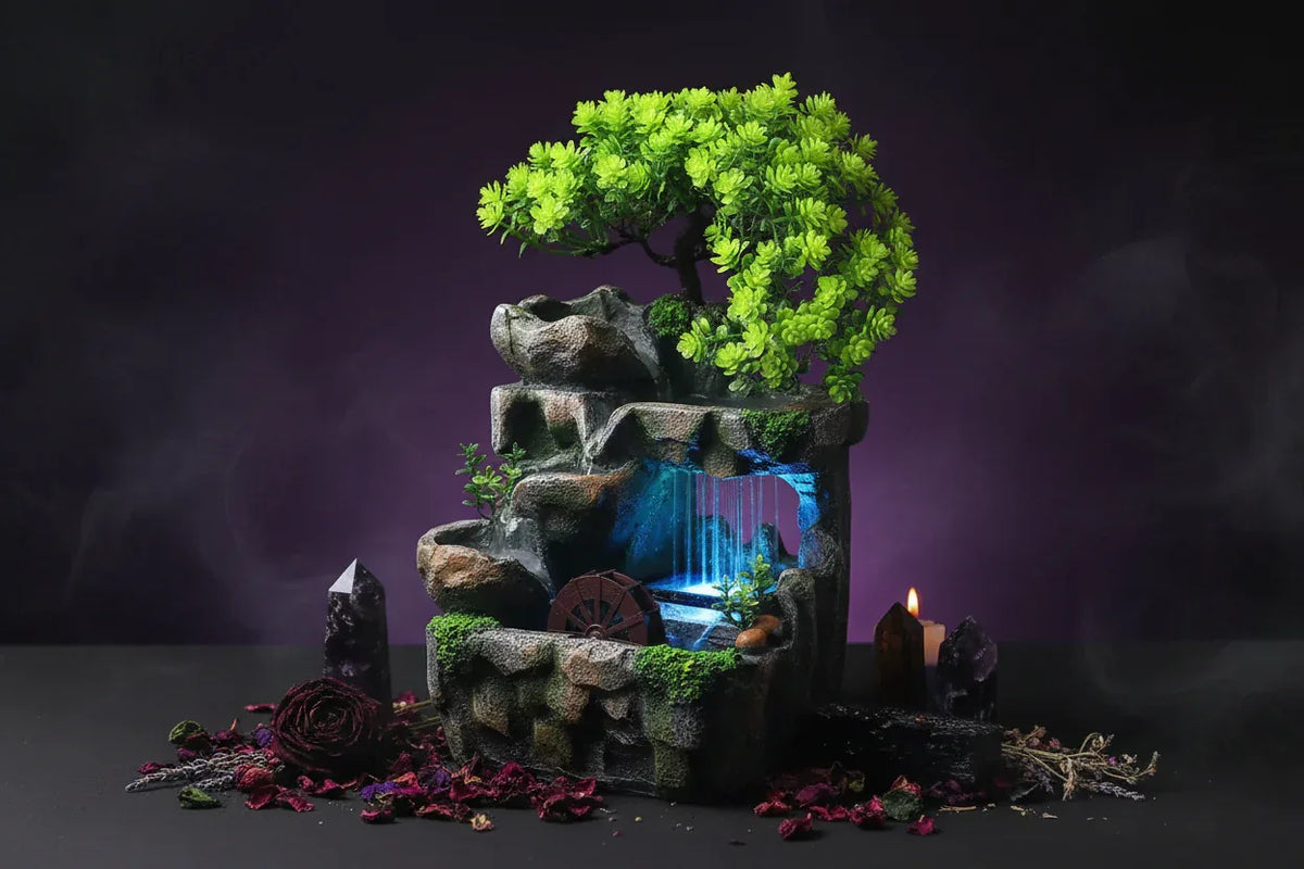 Bonsai Water Fountain - Sorceress Sanctuary European standard-American Standard 110V-British standard (with adapter)-Australian regulations (with adapter)