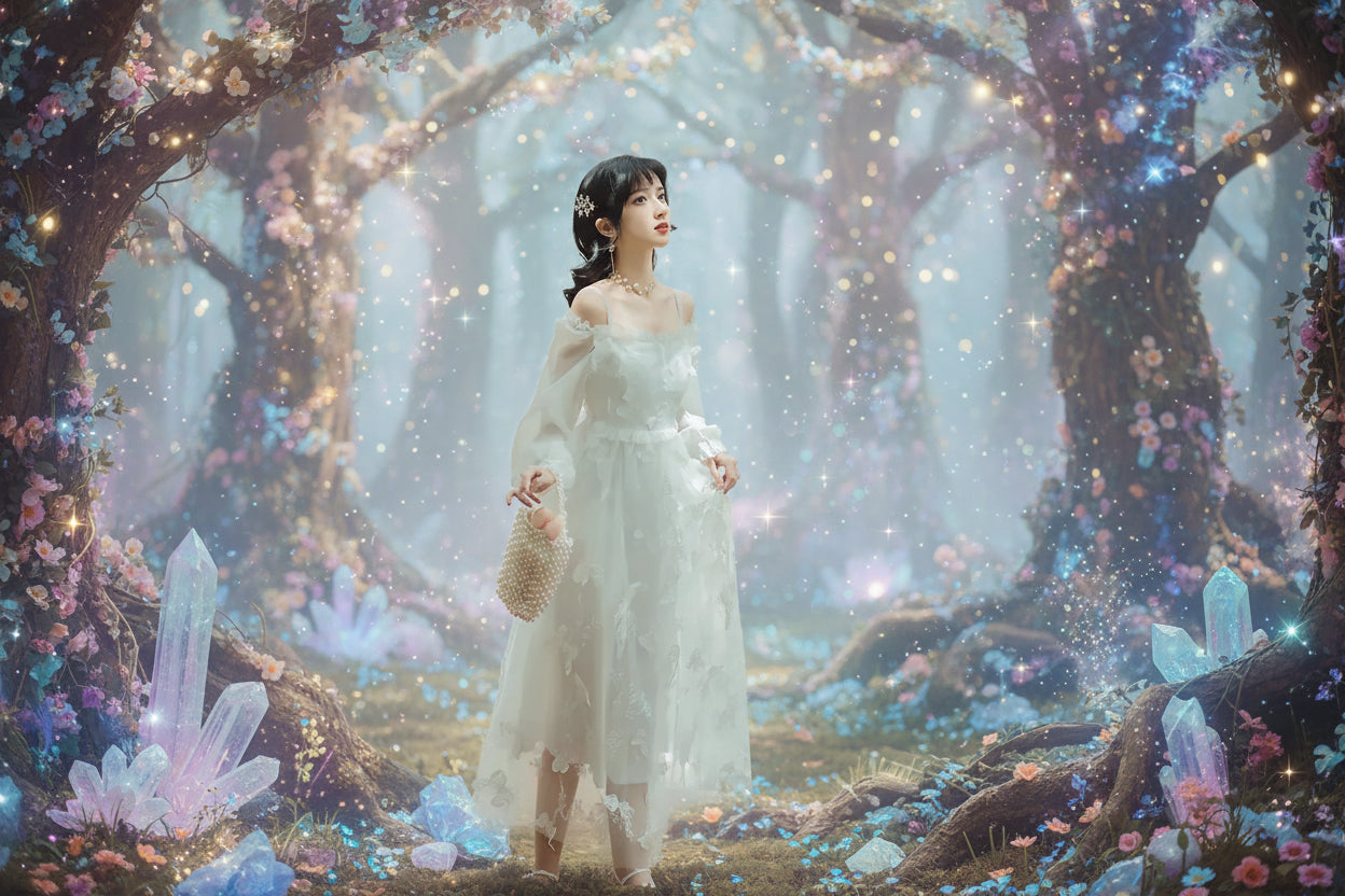 Bowknot Fairy Dress - Sorceress Sanctuary White / S-White / M-White / L-White / XL