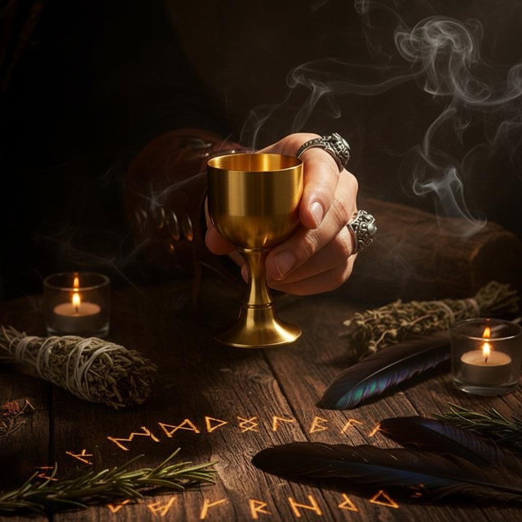 Brass Chalice Cup Sorceress Sanctuary