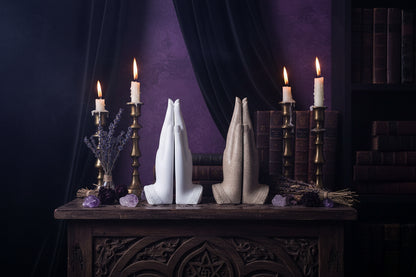 Buddha Peace Sculpture - Sorceress Sanctuary Brown-White