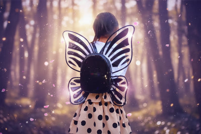 Butterfly Fairy Backpack - Sorceress Sanctuary Silvery-Black-pink