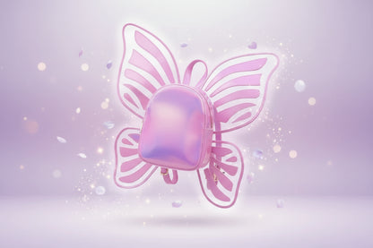 Butterfly Fairy Backpack - Sorceress Sanctuary Silvery-Black-pink