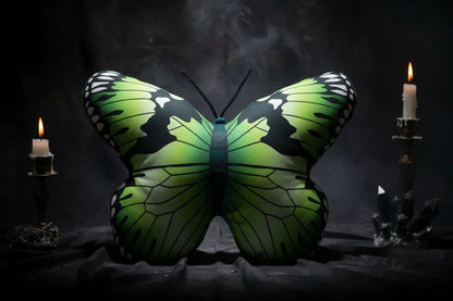 Butterfly Pillow - Sorceress Sanctuary Blue / M-Blue / S-Green / S-Green / M-Orange / M