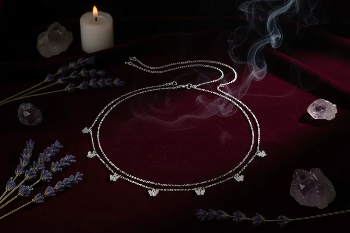 Butterfly Waist Chain - Sorceress Sanctuary Gold-White
