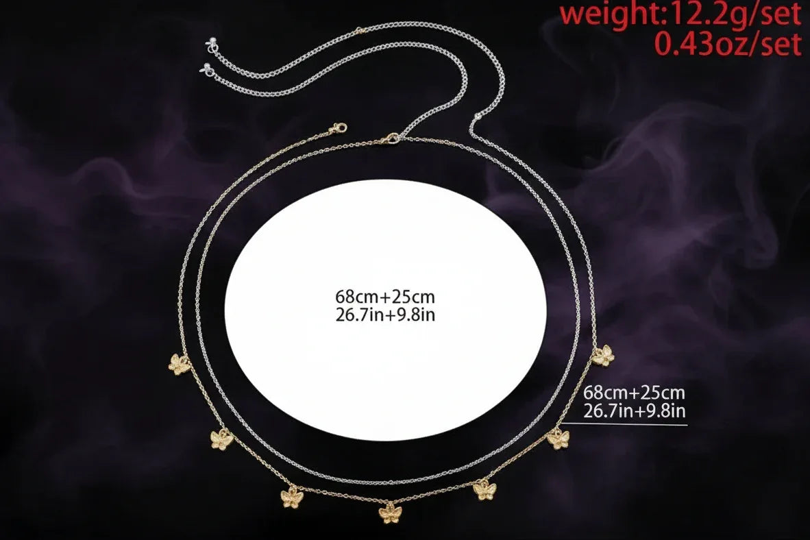 Butterfly Waist Chain - Sorceress Sanctuary Gold-White
