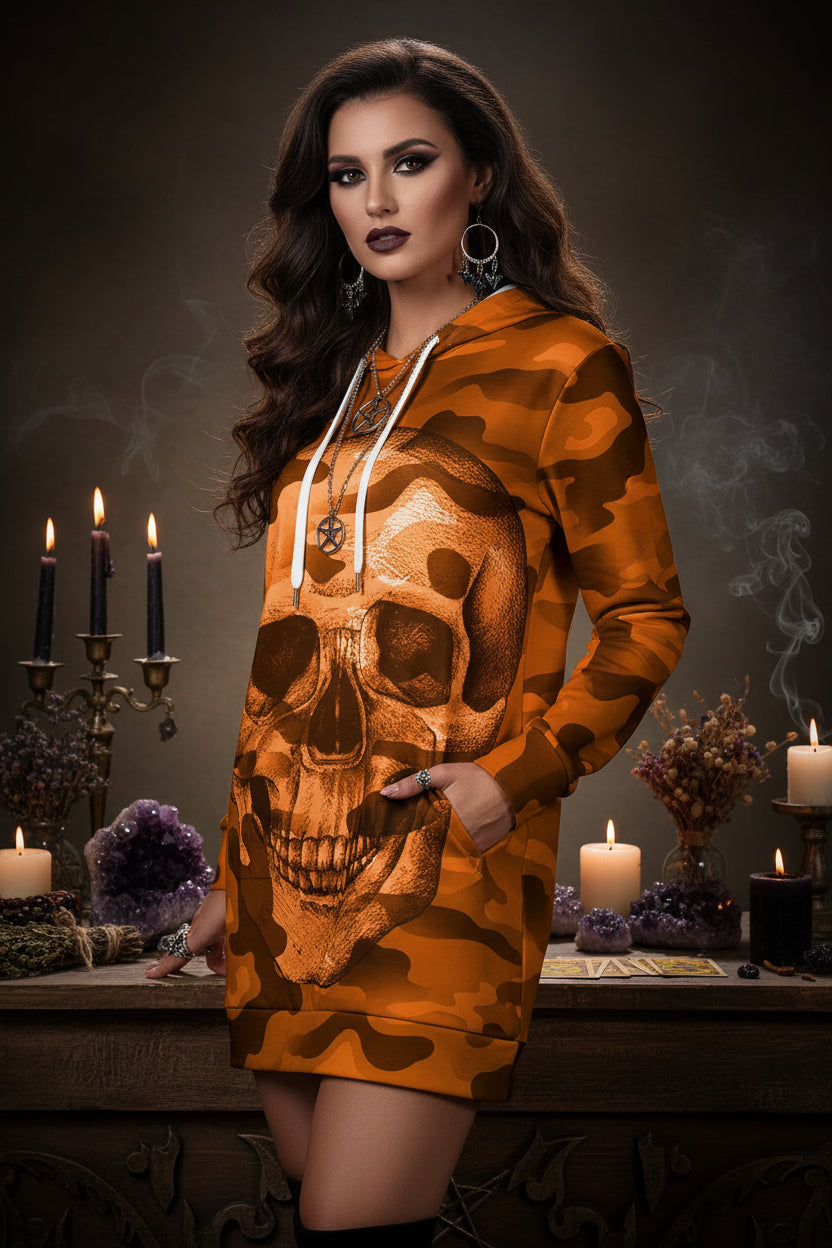Camouflage Skull Hoodie - Sorceress Sanctuary Purple / S-Purple / M-Purple / L-Purple / XL-Purple / XXL