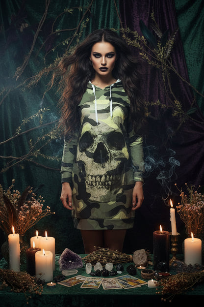 Camouflage Skull Hoodie - Sorceress Sanctuary Purple / S-Purple / M-Purple / L-Purple / XL-Purple / XXL