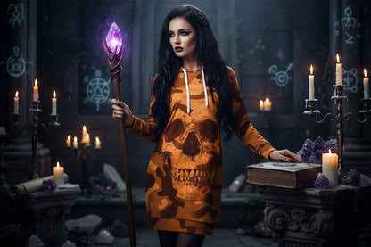 Camouflage Skull Hoodie - Sorceress Sanctuary Purple / S-Purple / M-Purple / L-Purple / XL-Purple / XXL