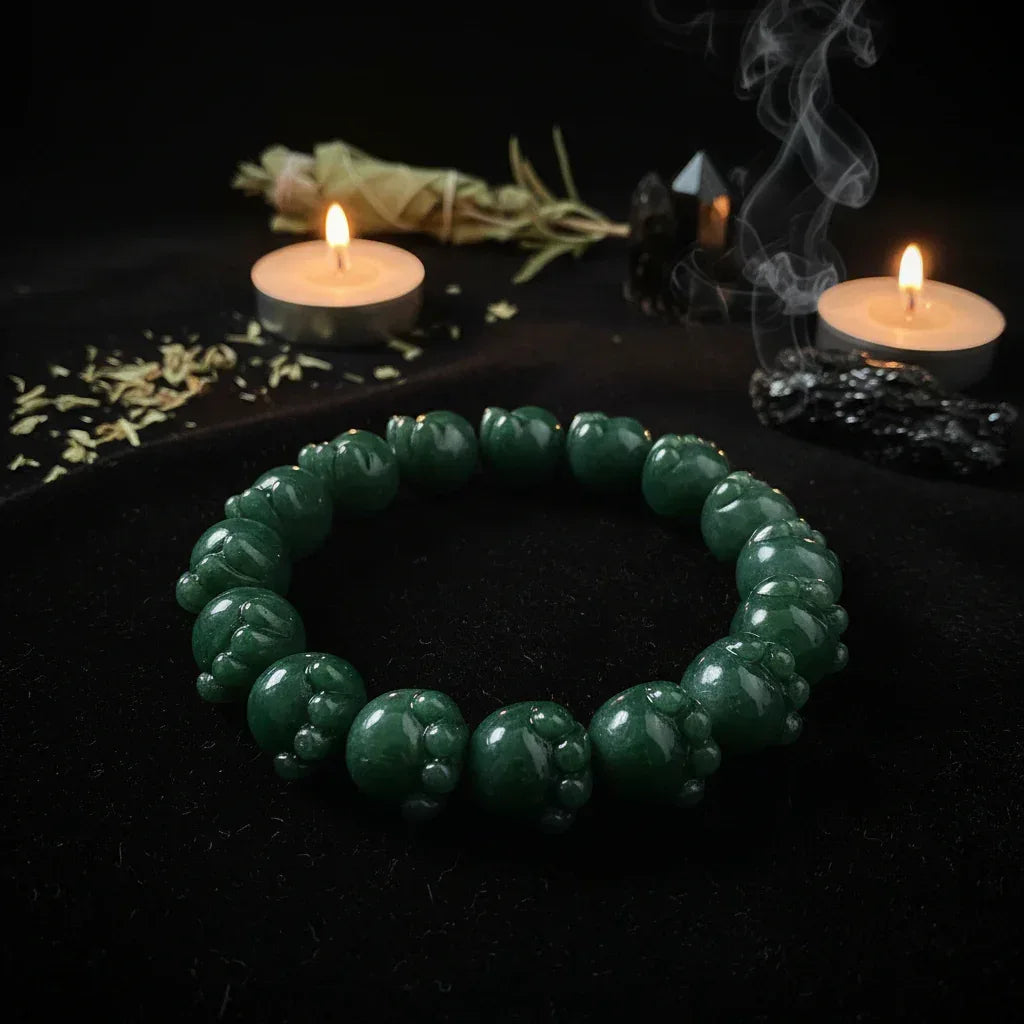 Cat Paw Bracelet - Sorceress Sanctuary lime / Cat's Paw / 12to13mm-Cherry Blossom Powder Is Small / Cat's Paw / 12to13mm-Charcoal Burning Dunhuang / Cat's Paw / 12to13mm-Dark green / Cat's Paw / 12to13mm-Tipsy Wild Berry / Cat's Paw / 12to13mm