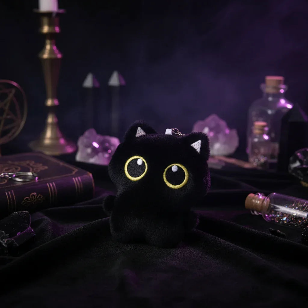 Cat Plush Keychain - Sorceress Sanctuary (Black Cat) / 12cm