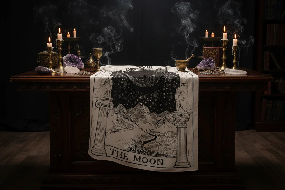 Celestial Astrology Tapestry - Sorceress Sanctuary THE MOON / 150x100-THE MOON / 150x130-THE MOON / 150x200-THE STAR / 150x100-THE STAR / 150x130