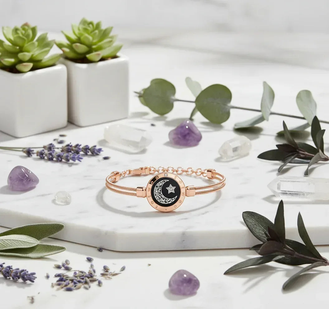 Celestial Couple Bracelets - Sorceress Sanctuary Silvery black A-Black gold B-Silvery black B-Black gold C