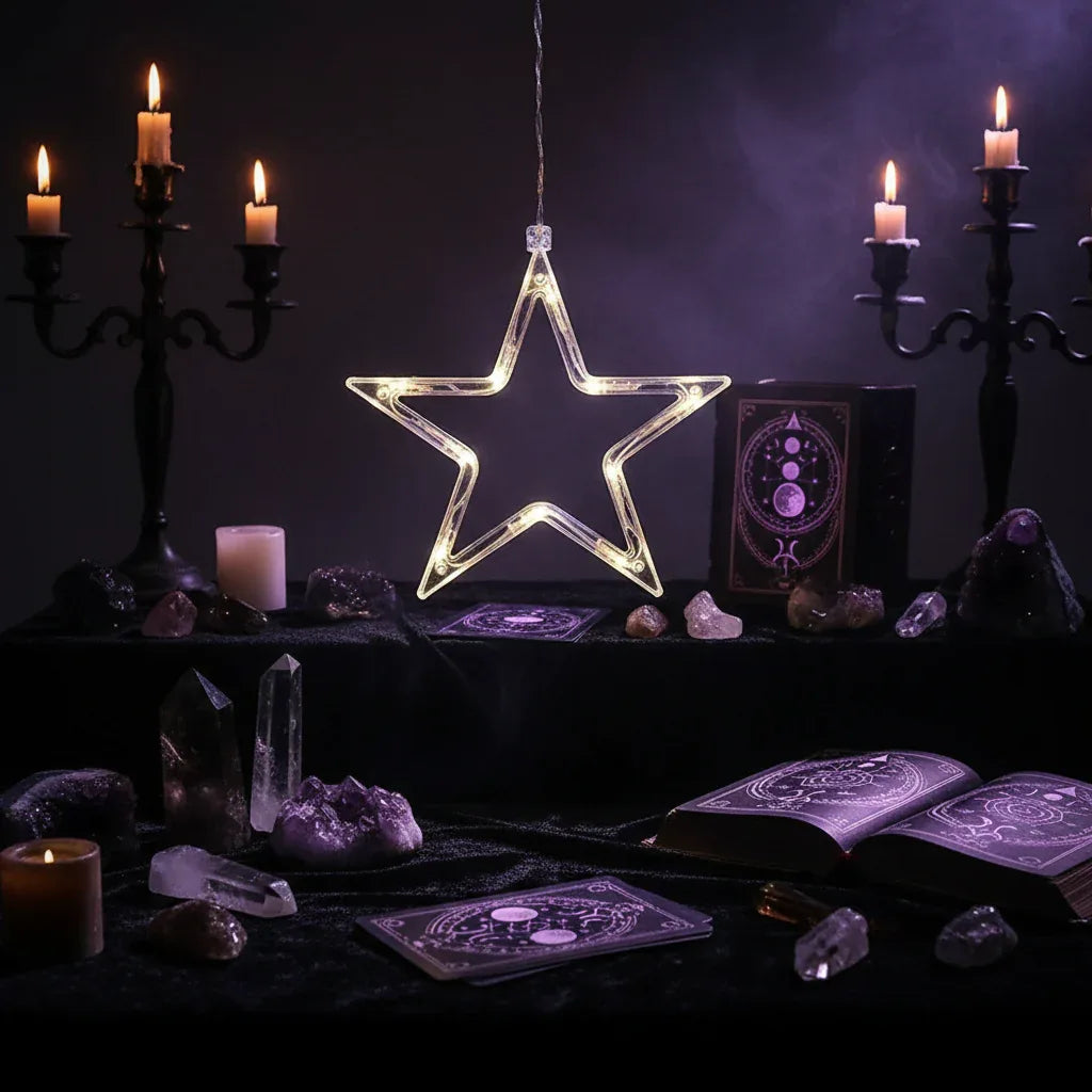 Celestial Curtain Lights - Sorceress Sanctuary Colorful-Warm White