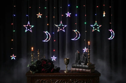 Celestial Curtain Lights - Sorceress Sanctuary Colorful-Warm White