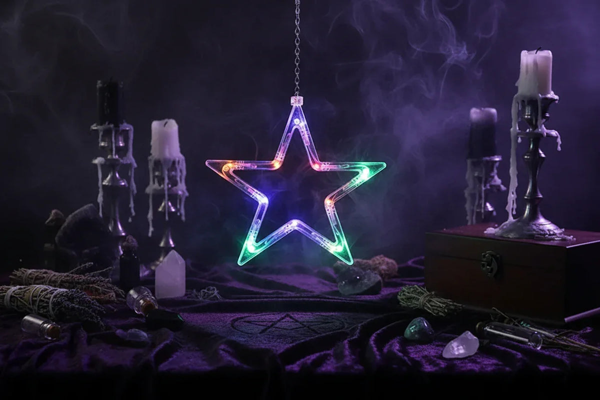 Celestial Curtain Lights - Sorceress Sanctuary Colorful-Warm White