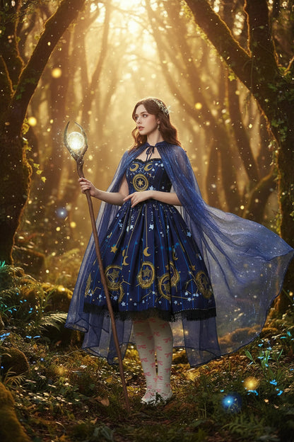 Celestial Moonfall Skirt - Sorceress Sanctuary S-M-L-XL-XXL