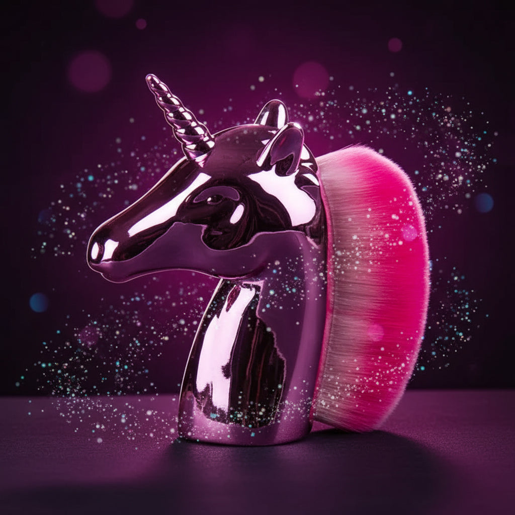 Unicorn Makeup Brushes Set - Rose Gold Powder Brush Sorceress Sanctuary