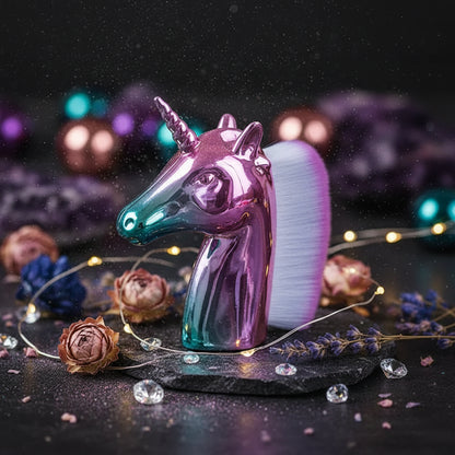 Unicorn Makeup Brushes Set - Rose Gold Powder Brush Sorceress Sanctuary