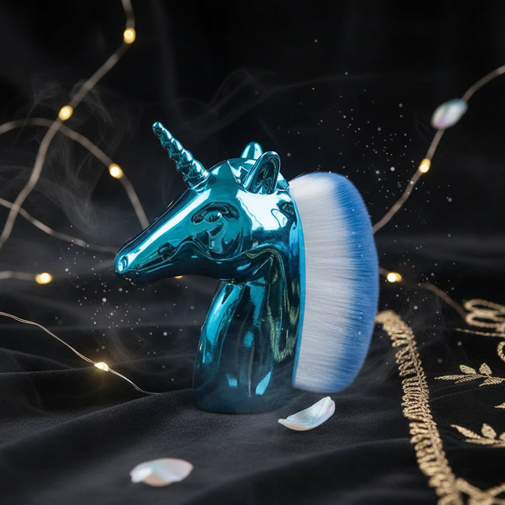 Unicorn Makeup Brushes Set - Rose Gold Powder Brush Sorceress Sanctuary