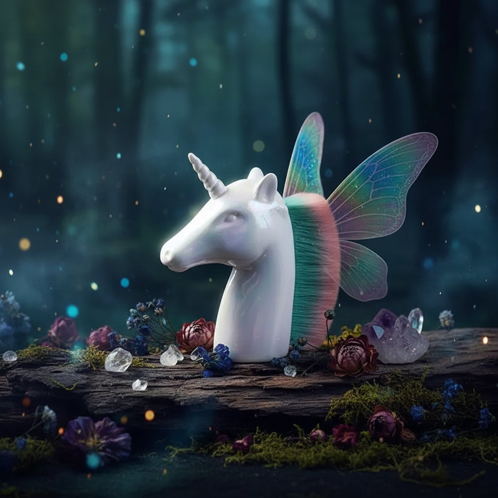 Unicorn Makeup Brushes Set - Rose Gold Powder Brush Sorceress Sanctuary